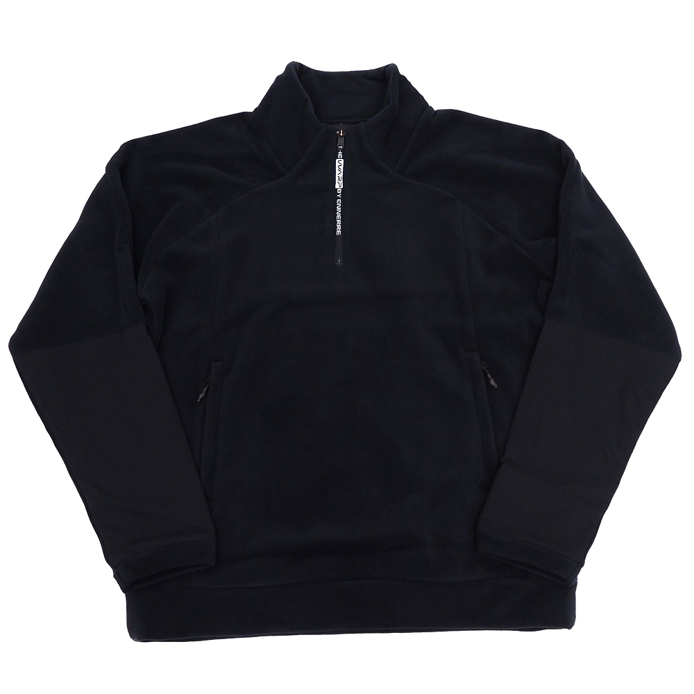 H06385 新品 THE WARP BY ENNERRE ハーフジップ ハイブリッド フリースジャケット 【サイズ:LL】 ブラック WG5STY08 ゴルフウエア拍卖