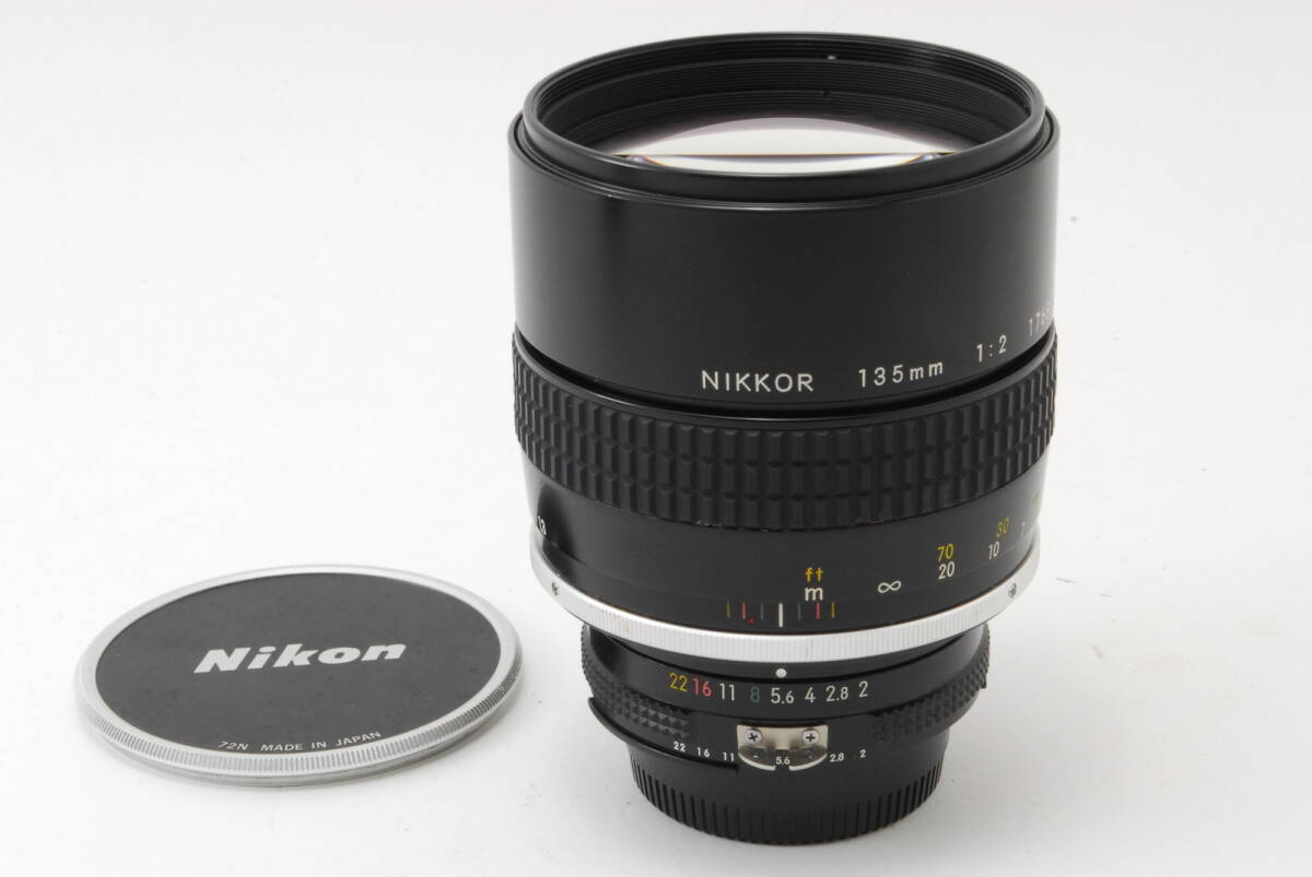 ニコン Nikon Ai Nikkor 135mm F2 Fマウント 中望遠 単焦点レンズ 明るいレンズ オールドレンズ拍卖