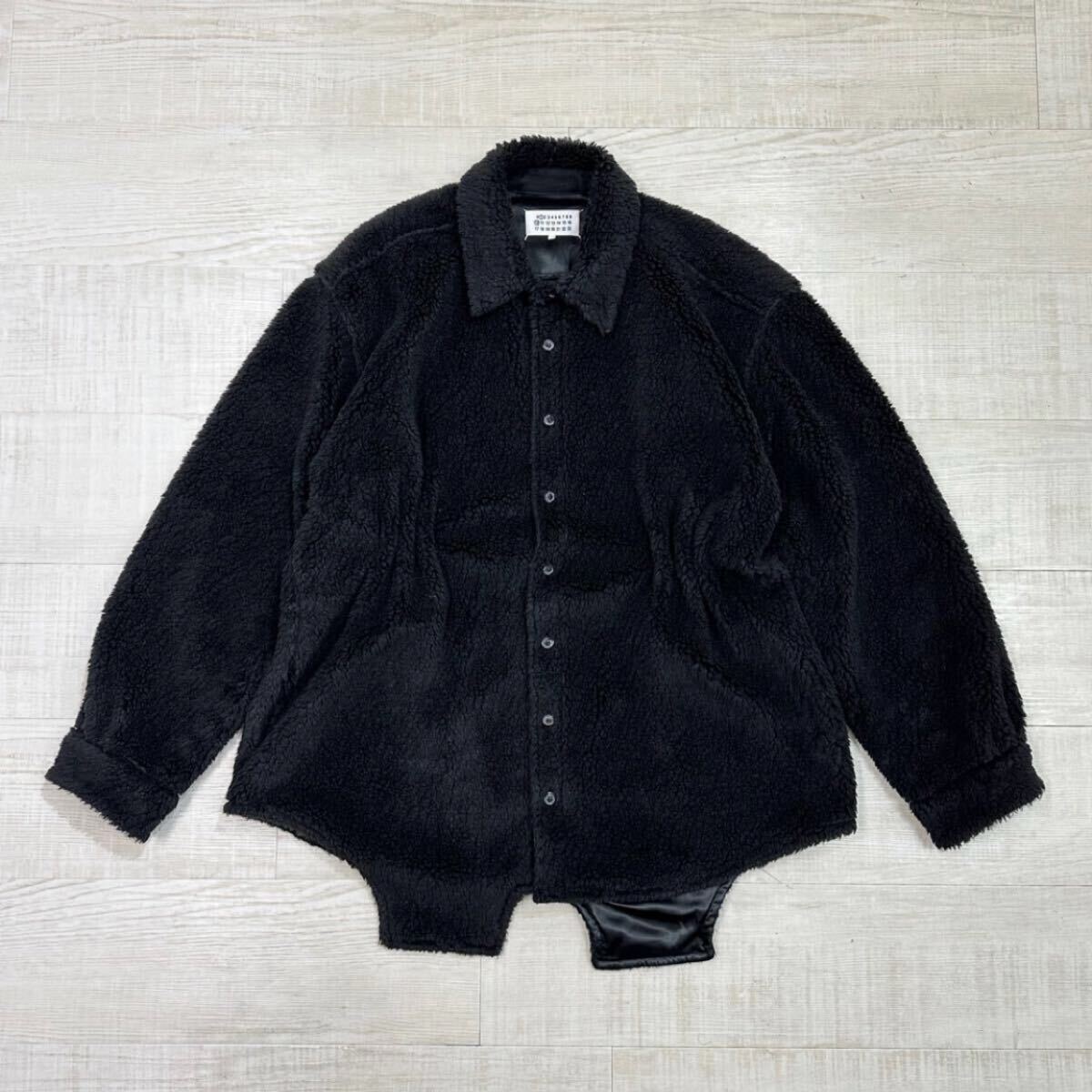 24ss 2024 良品 Maison Margiela ① ⑩ マルジェラ FLEASE OVERSHIRT テディ フェイクファー オーバーサイズ シャツ ジャケット 48 612拍卖