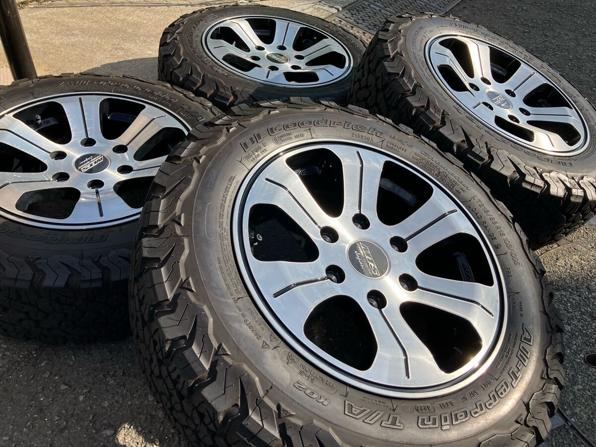 ★大人気★MTS&Goodrich/16インチ×4本★PCD139.7-6H★7J+38★Mテクノ/ハイエース/100系/200系/GL/グッドリッチ付き★ ホワイトレター//拍卖
