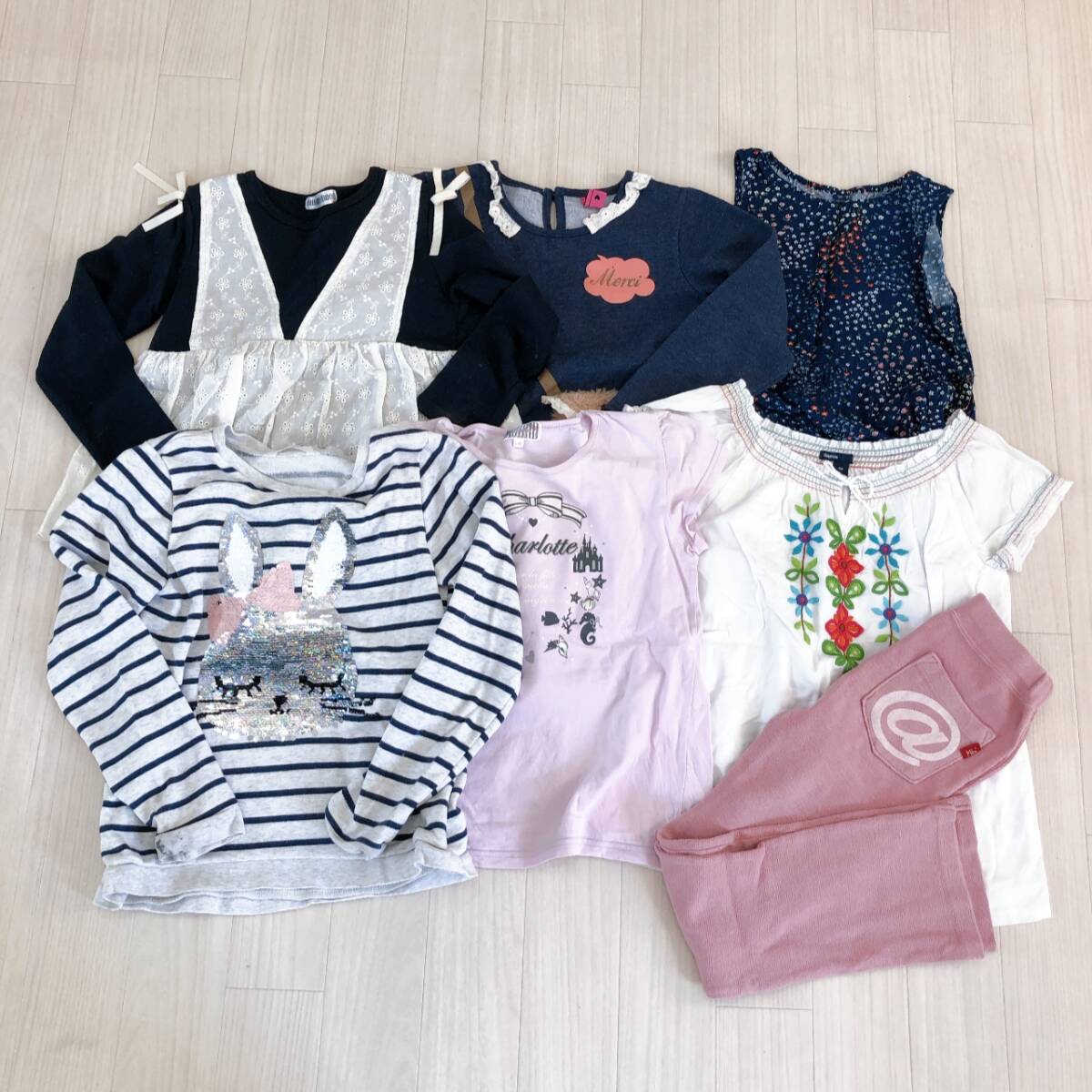 Y2311 キッズ 子供服 サイズ130 7着 まとめ売り 拍卖