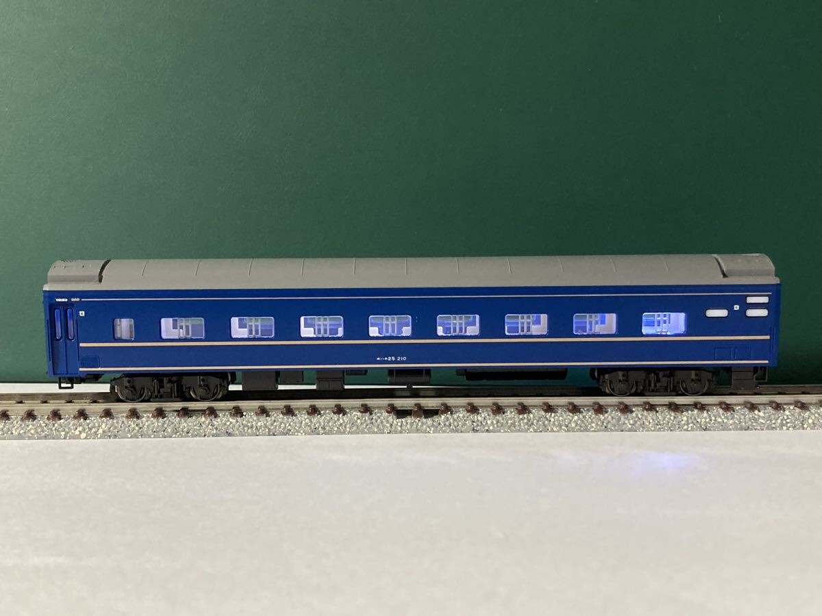 KATO 10-882 オハネ25 210 24系寝台特急「日本海」 5両増結セット ばらし 室内灯取付拍卖