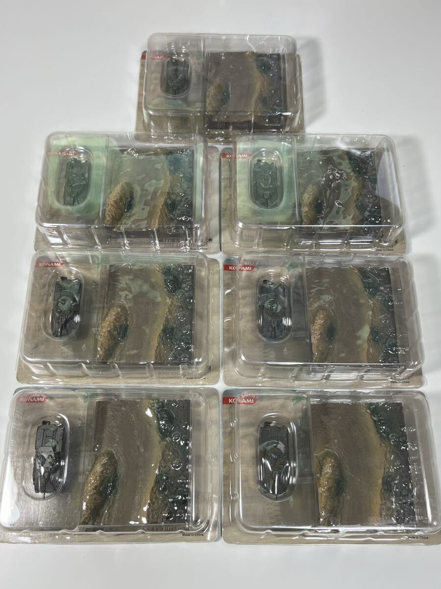 1/144 KONAMI コナミ 陸上自衛隊装備大全 第弐弾 機甲科装備 87式 偵察警戒車 ノーマーキング仕様 ジオラマ ×7拍卖