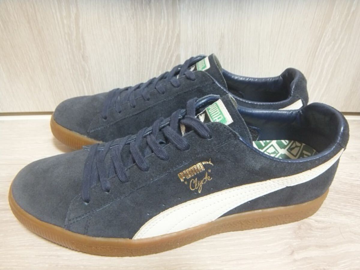 16年製 PUMA JPN CLYDE FOR BILLY'S Dress Blues 27cm ☆ プーマ クライド ビリーズ BILLYS 日本製 made in japan 364607-01拍卖