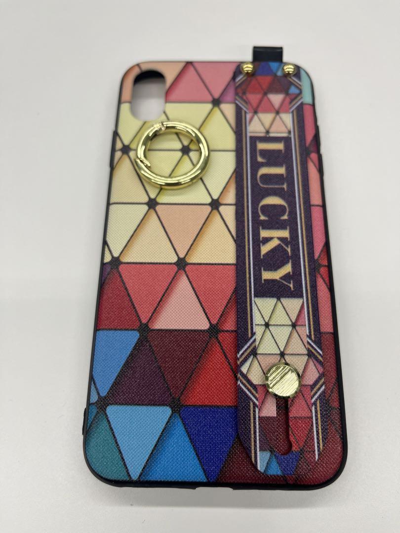 iphone XSmax 幾何学 iphone かわいい 落下防止拍卖