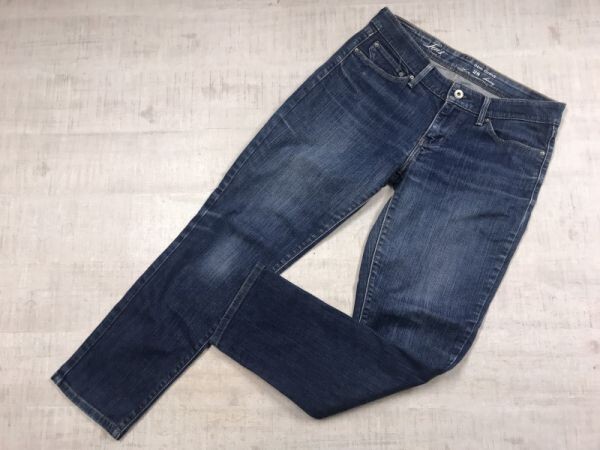 リーバイス Levi's アメカジ USEDウォッシュ スリム スキニー デニム パンツ ジーンズ ボトムス レディース ジップフライ 28 青拍卖