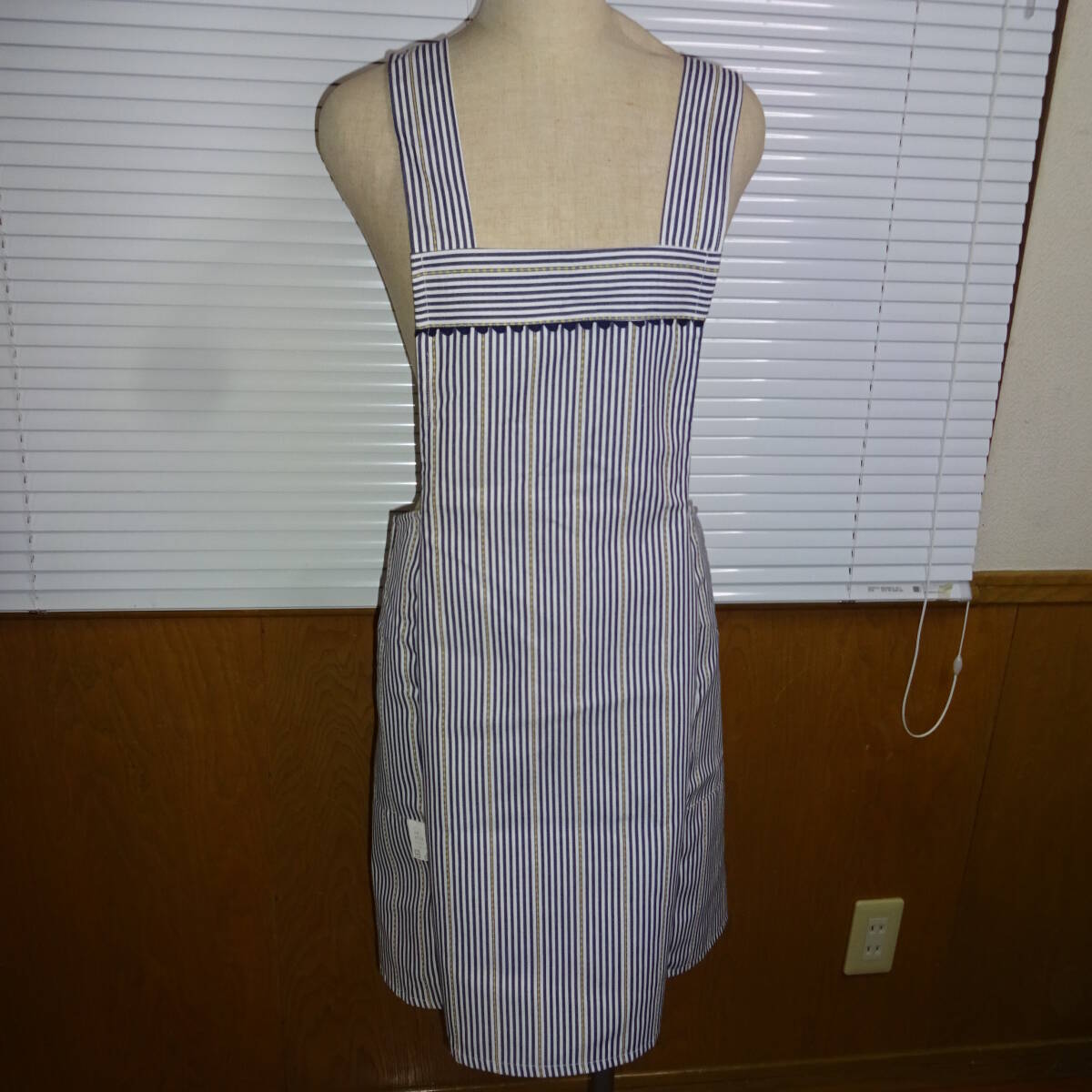 エプロン ストライプ柄 未使用長期保管品拍卖
