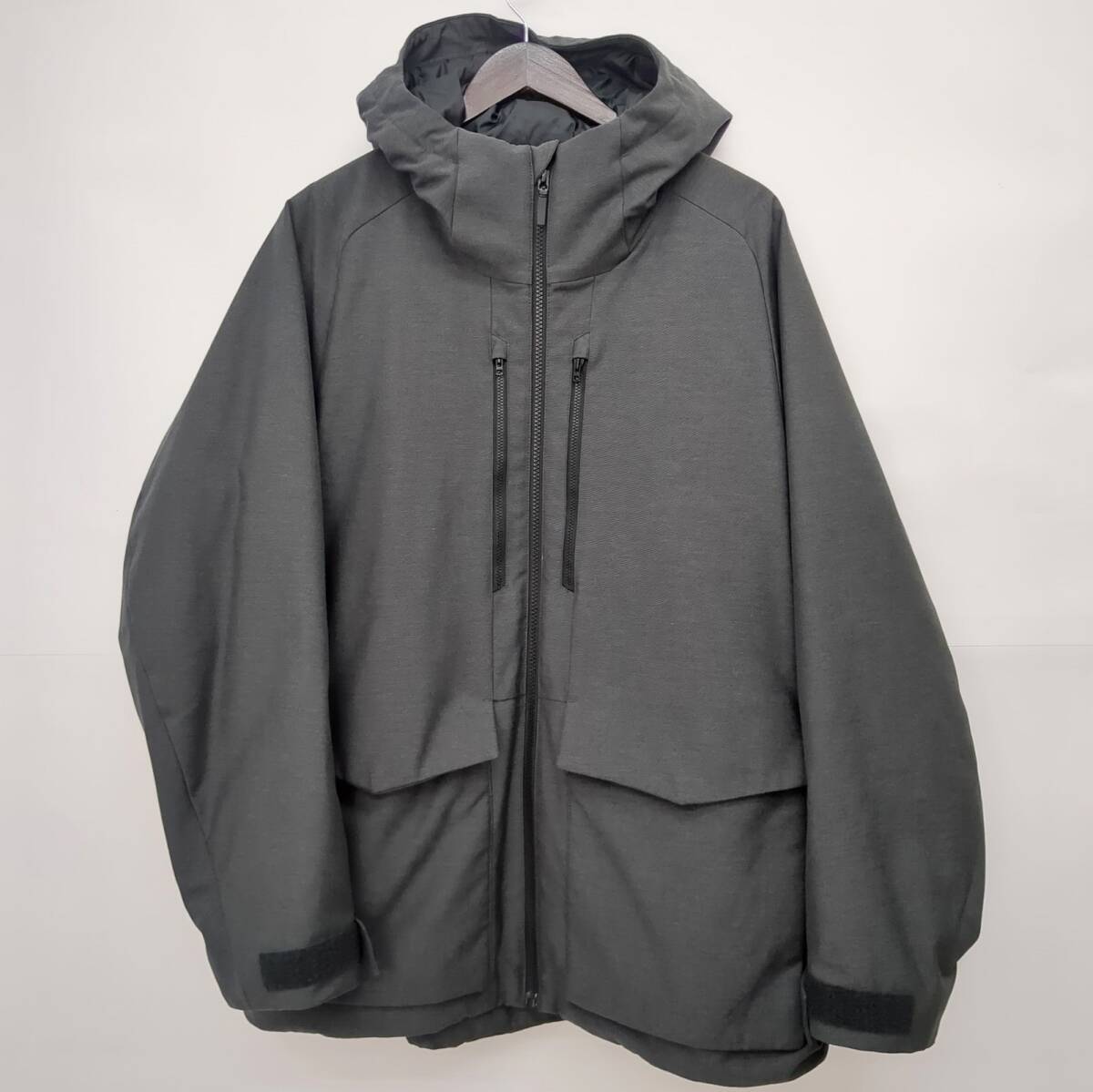UNIQLO ユニクロ ハイブリッドダウンパーカ 3Dカット XLサイズ ダークグレー 311-459622 メンズ ◆2005拍卖