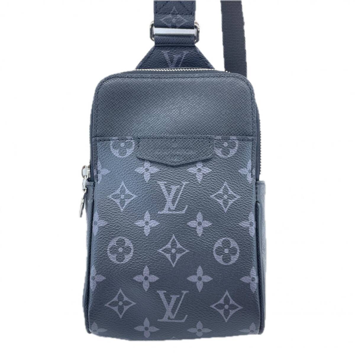 美品 ルイヴィトン モノグラム・エクリプス タイガラマ アウトドア・スリングバッグ M30741 ボディバッグ LOUIS VUITTON 布袋付 ◆2008拍卖