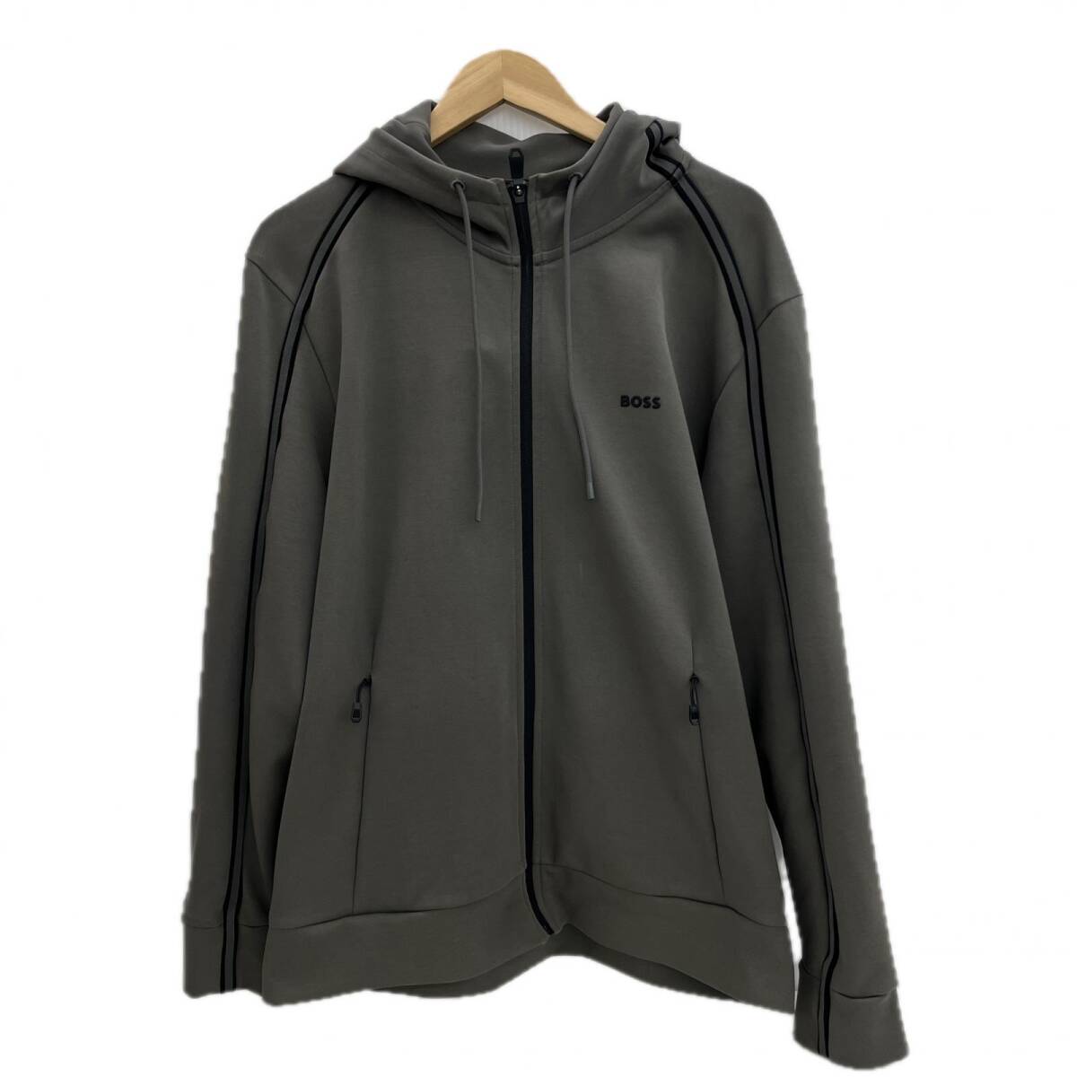 HUGO BOSS ヒューゴボス スウェット ジップパーカー ジャケット SAGGY1 50523912 XLサイズ ※シミ有り ◆2007拍卖