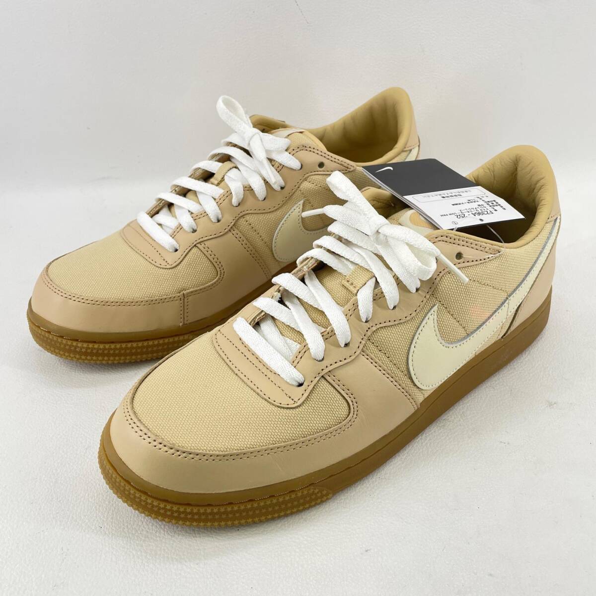 【未使用】 NIKE ナイキ ターミネーター ロー PRM スニーカー FZ3964-252 メンズ ベージュ 28.5cm シワ等あり 箱なし ◆2003拍卖
