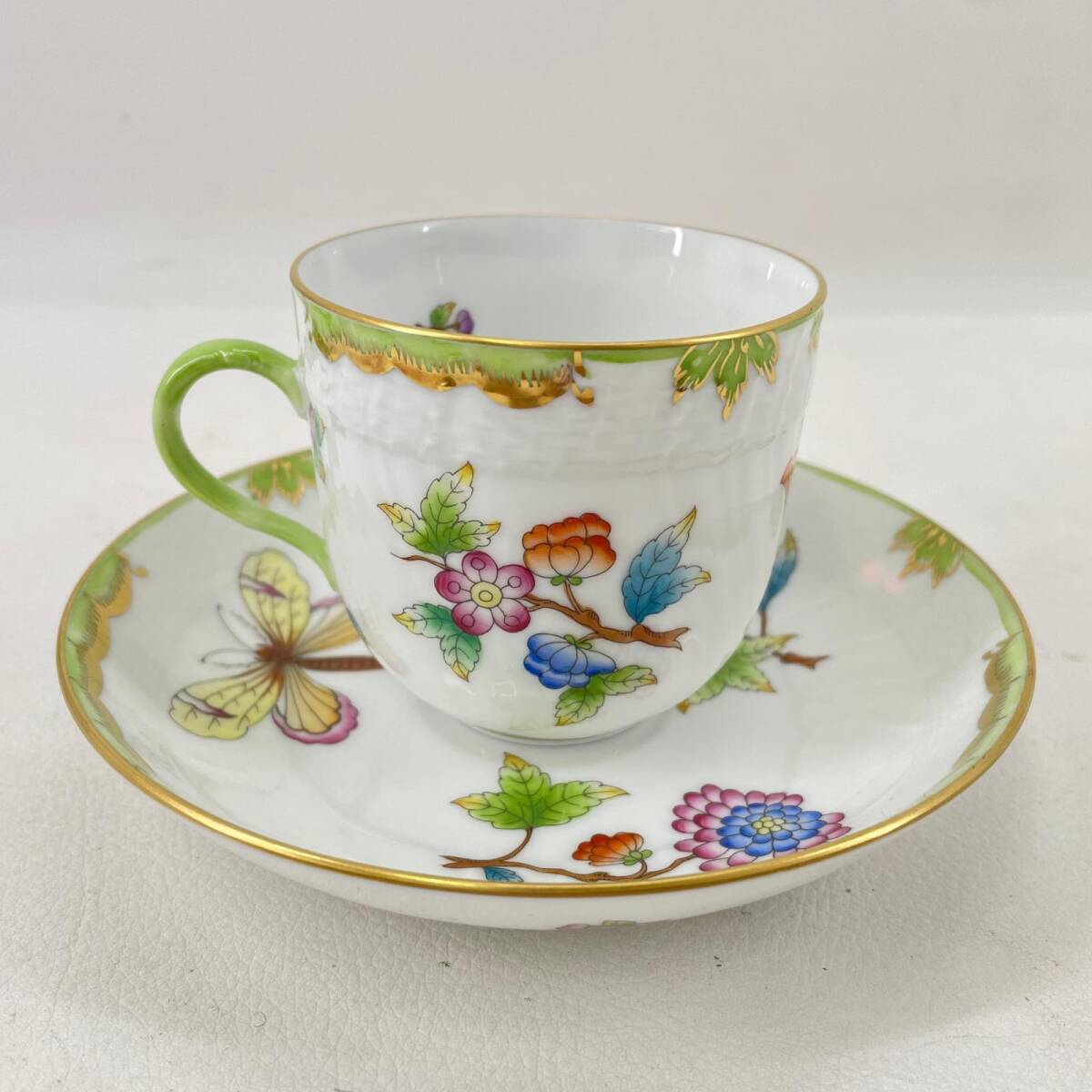 【中古】 HEREND ヘレンド 洋食器 カップ&ソーサー ヴィクトリアブーケ マグ リユース USED ◆2003拍卖