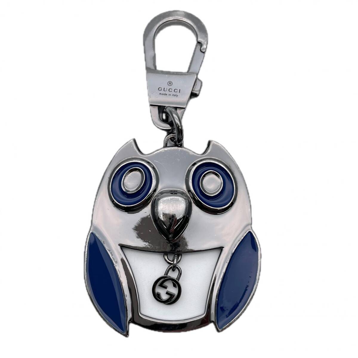 グッチ キーチェーン 817301 I11DS 8946 インターロッキングG オウル フクロウ チャーム GUCCI 中古 ◆2008拍卖