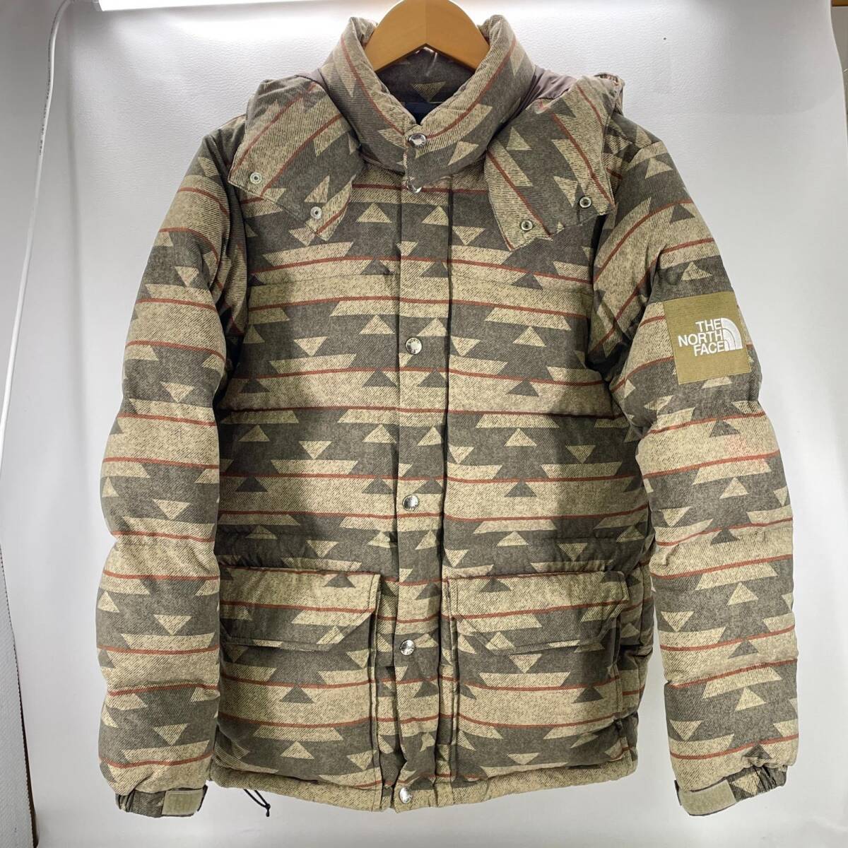 中古 THE NORTH FACE ザ・ノースフェイス ダウンジャケット メンズ サイズS 総柄 ND91836 Novelty CAMP Sierra Short 18AW USED ◆2003拍卖