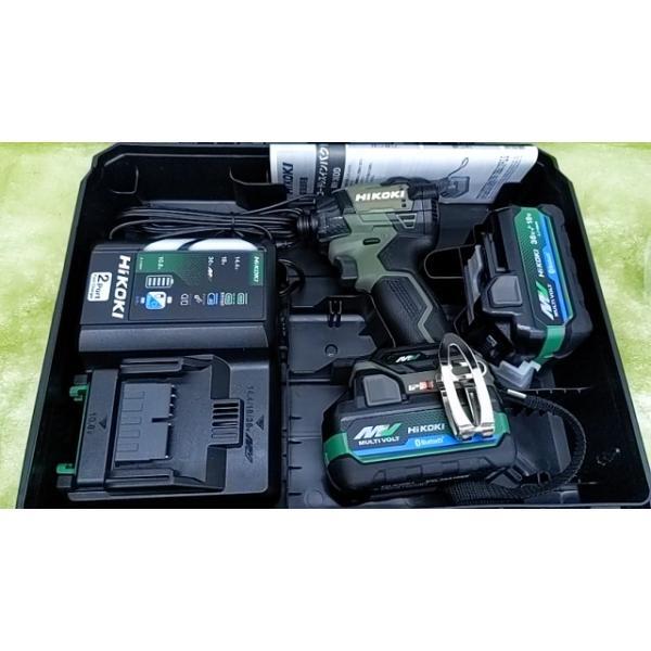 【未使用】 HiKOKI WH36DD 2XHGSZ 36V コードレスインパクトドライバ 純正マルチボルトバッテリー2個 グリーン緑 ◆2011拍卖