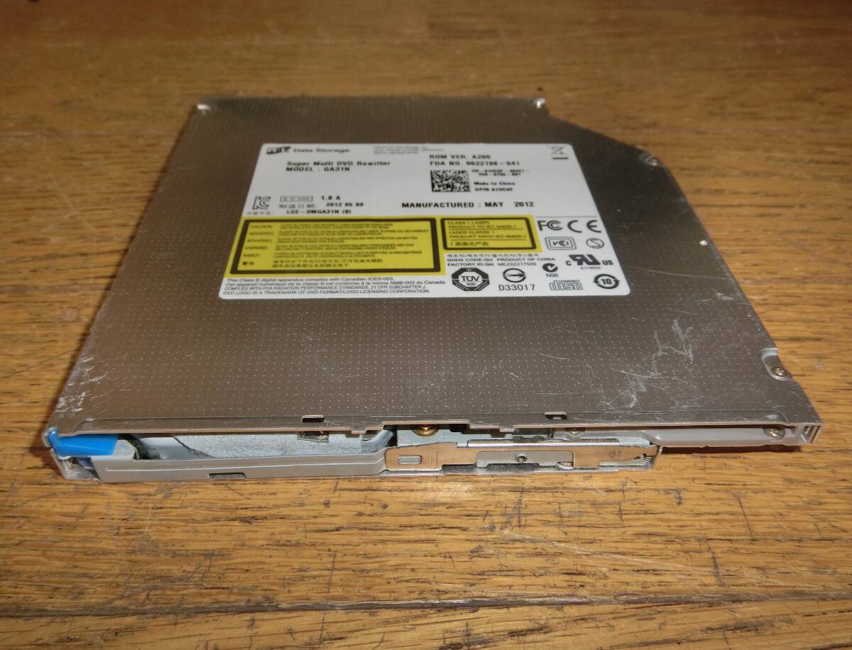 書き込みも含め動作保証 GA31N スロットイン スリム型DVDディスクドライブ 内蔵型DVDドライブ 12.7mm拍卖