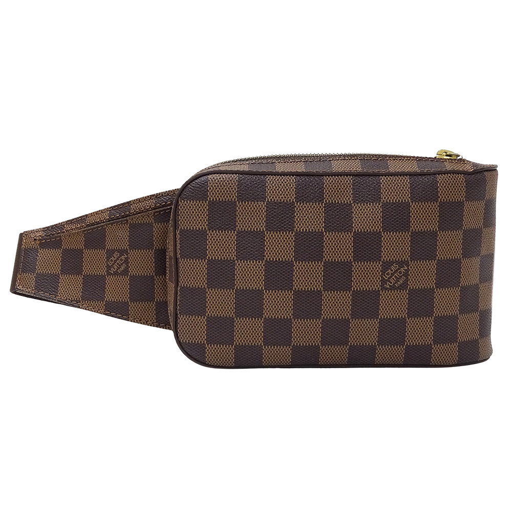 ルイ・ヴィトン LOUIS VUITTON バッグ ダミエ メンズ ブランド ボディバッグ ウエストバッグ ジェロニモス N51994 ブラウン ミニバッグ拍卖