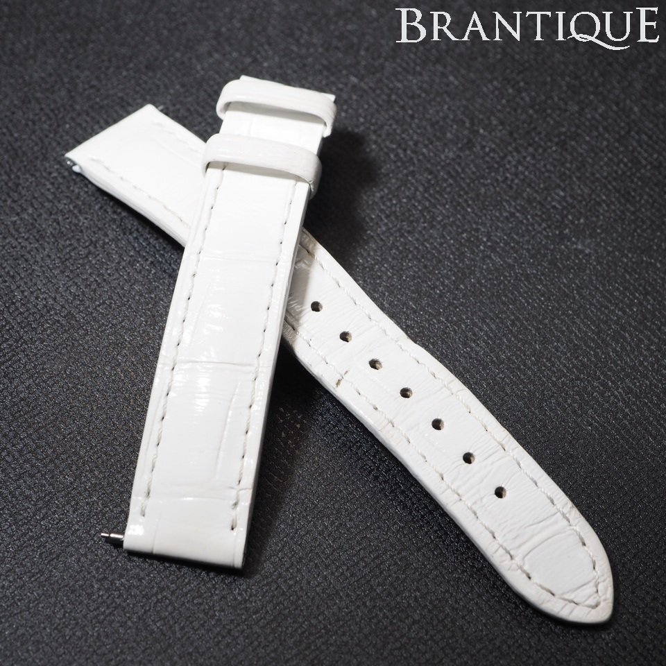 ◆即決あり◆ Cartier カルティエ 純正革ベルト 白 ホワイト 16/14mm レディース 腕時計用 ベルト パーツ 「00000」拍卖