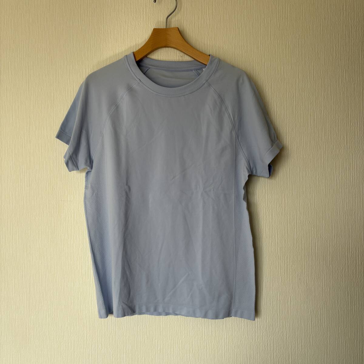 新品未使用■イオン・トップバリュ■ボディスイッチ■成型半袖Tシャツ■水色■レディース・婦人■Lサイズ■スポーツウェア・ヨガウェア拍卖