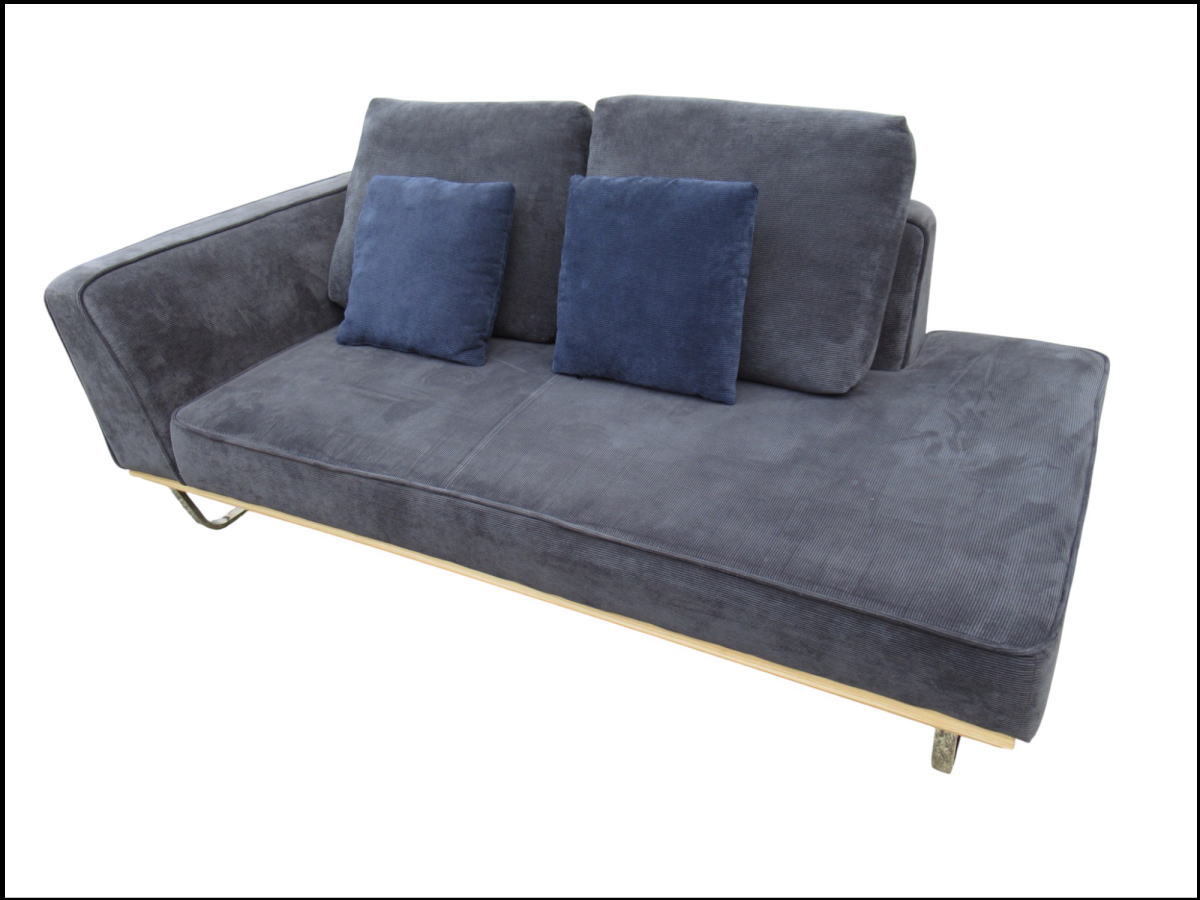 ■070901-138■超美品■ラッシュルーム■コーデュロイ■ソファ■2人掛け■グレー■クッション付き■拍卖