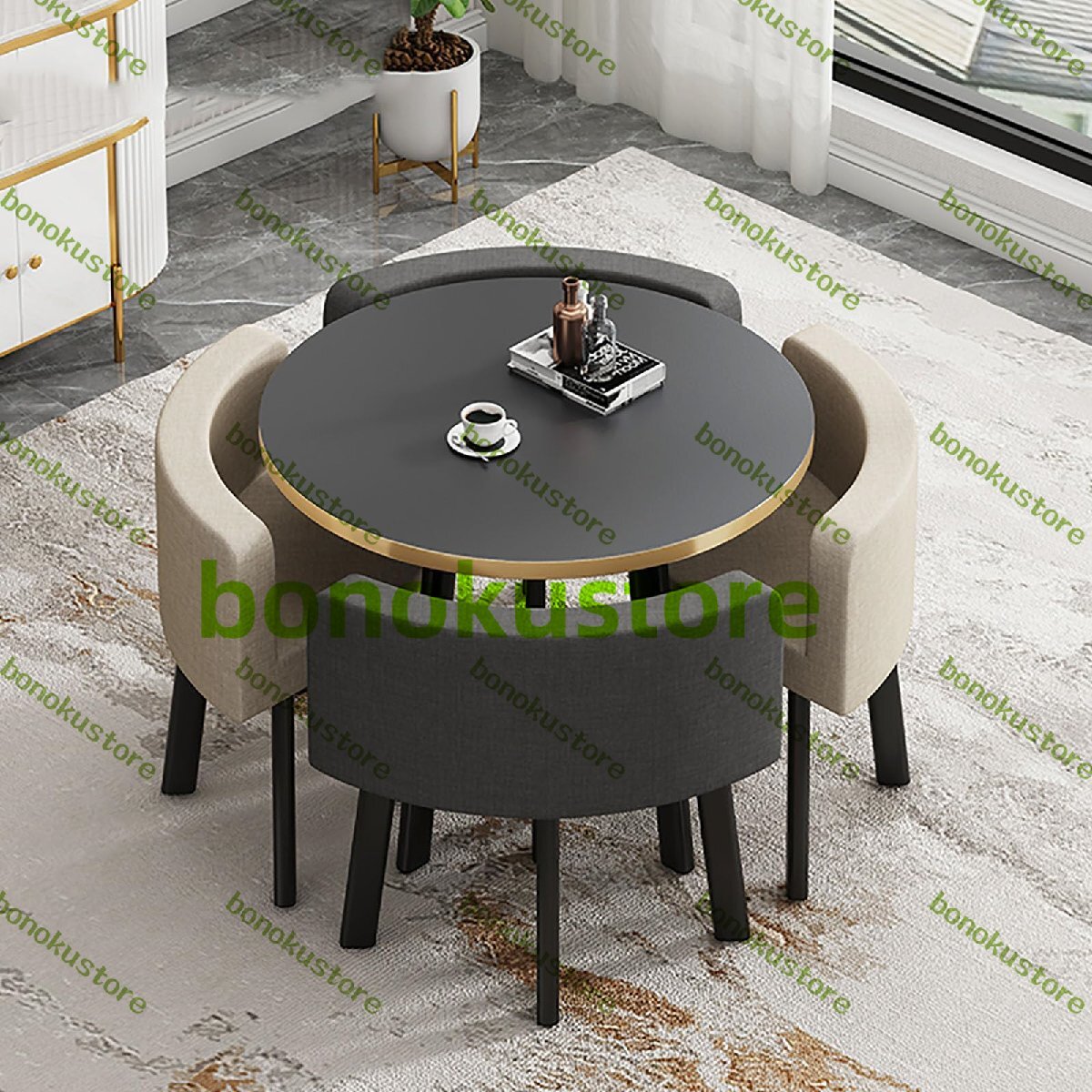 ダイニングテーブルダイニングテーブルセットテーブルセット4人用 丸テーブルセットランキング丸型ダイニングセット 食卓セット80*75CM拍卖