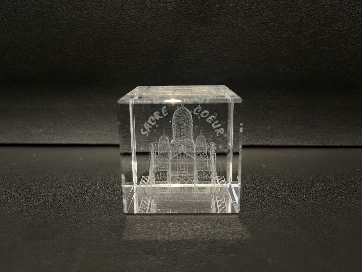 サクレクール寺院 クリスタル ペーパーウエイト  SACRE COEUR インテリア オブジェ拍卖