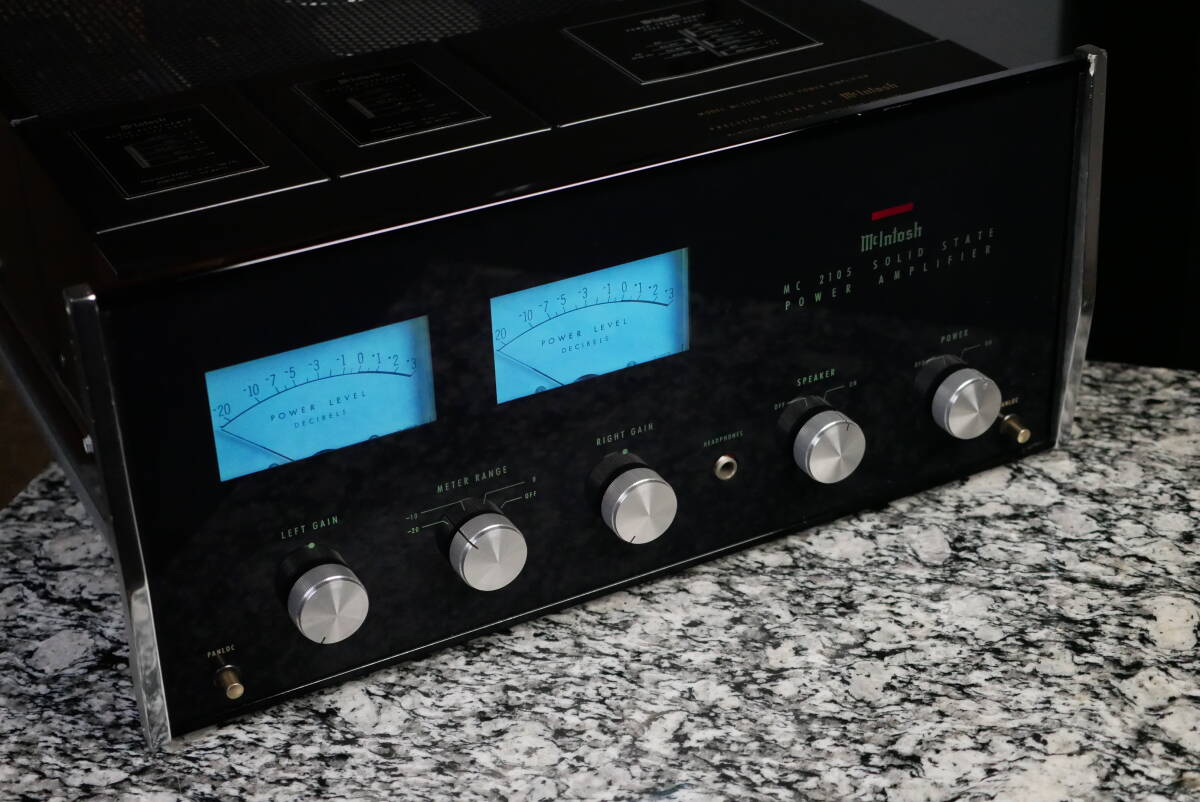 Mcintosh マッキントッシュ MC2105 パワーアンプ 最高峰モデル! 半導体パワーアンプの処女作! 新品パネル交換済! 美品!拍卖