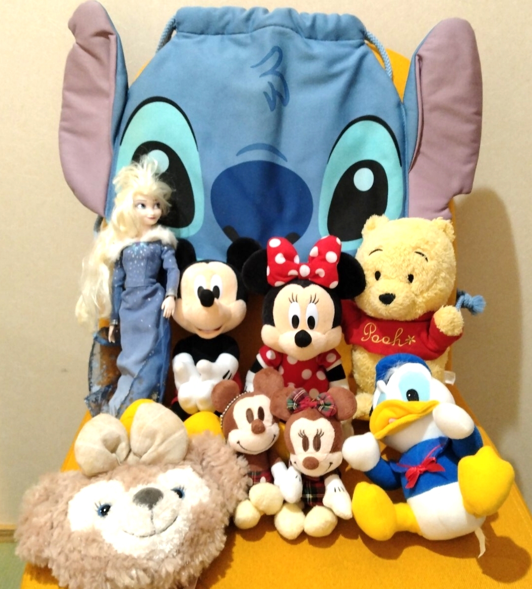 公式ぬいぐるみ入り☆ディズニー ミッキー ミニー プーさん ドナルド 午後の紅茶 ノベルティ スティッチ リュックサック Disney RESORT 拍卖