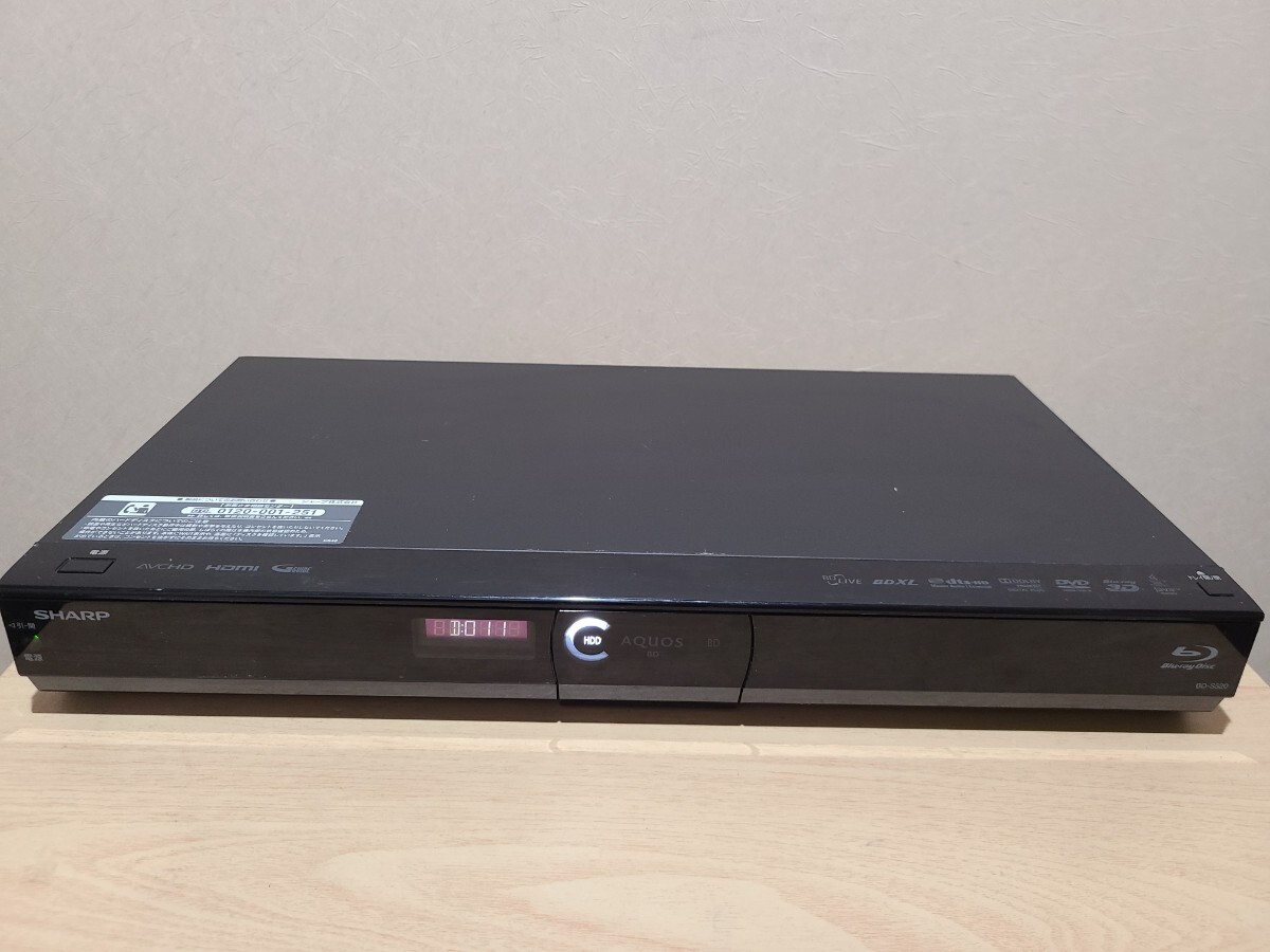 ★SHARP シャープ BD-S520 ブルーレイディスクレコーダー HDD BD 2013年製拍卖