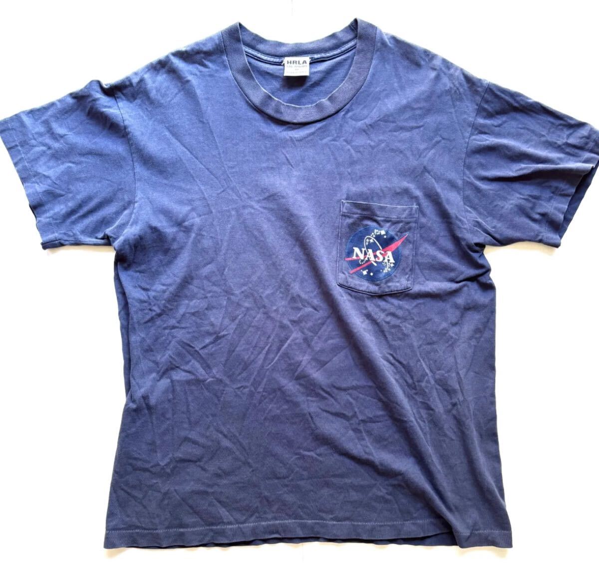90s HRLA Los Angeles NASA ナサ ヴィンテージ Tシャツ M ネイビー MADE IN USA シングルステッチ 古着 半袖Tシャツ ビンテージ拍卖