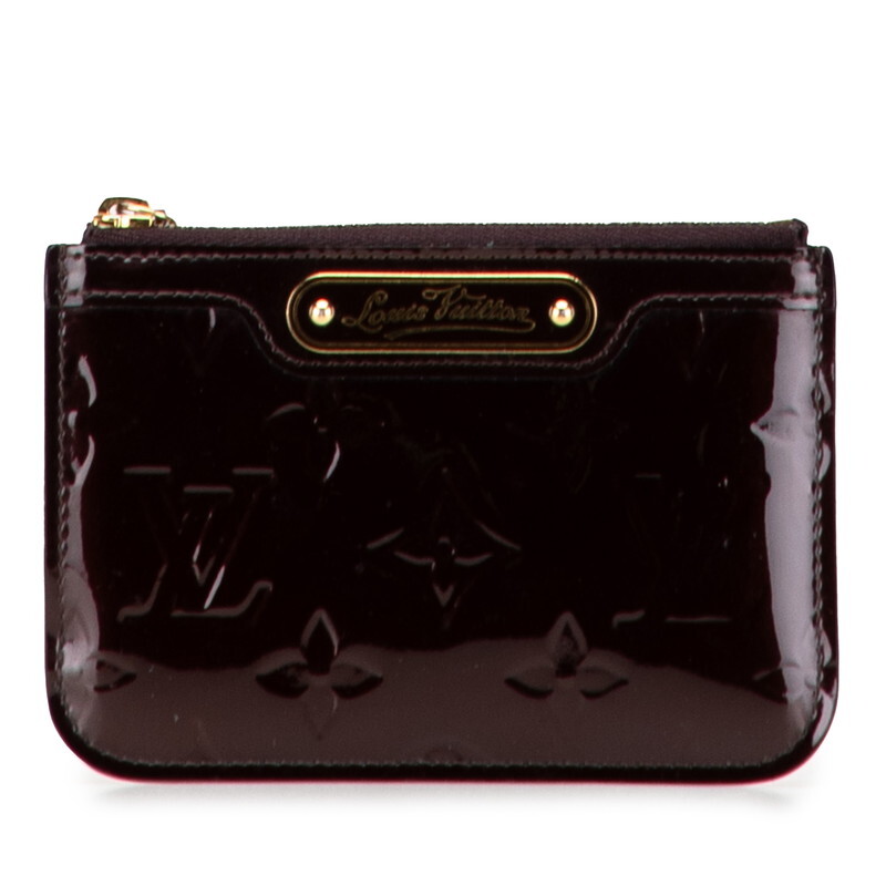 ルイ ヴィトン モノグラム ヴェルニ ポシェット クレNM コインケース M93557 アマラント パープル LOUIS VUITTON 【中古】拍卖
