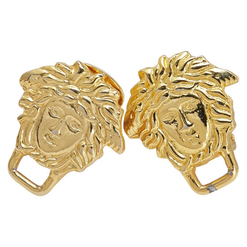 ヴェルサーチェ メドゥーサ イヤリング ゴールド メッキ レディース VERSACE 【中古】拍卖