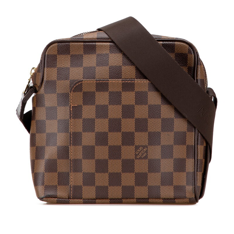 ルイ ヴィトン ダミエ オラフPM 斜め掛け ショルダーバッグ N41442 ブラウン PVC レザー レディース LOUIS VUITTON 【中古】拍卖