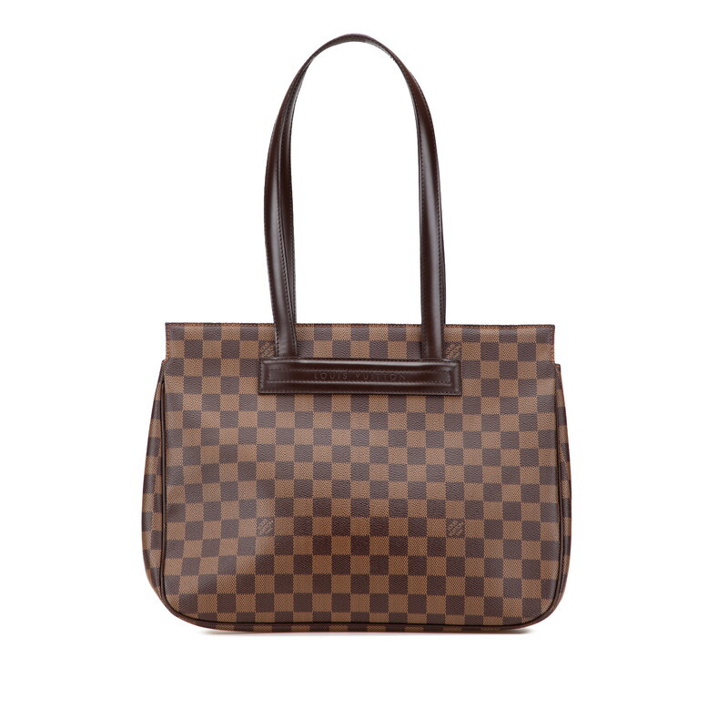 ルイ ヴィトン ダミエ パリオリPM ハンドバッグ トートバッグ N51123 ブラウン PVC レザー レディース LOUIS VUITTON 【中古】拍卖