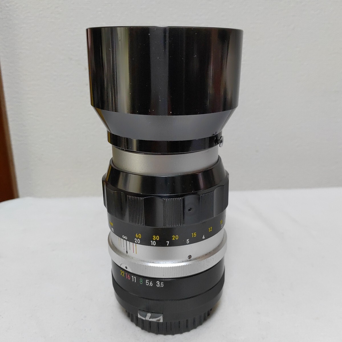 【美品】NIKKOR 日本製 Q Auto 135mm f/3.5 レンズ Fマウント オールドレンズ 一眼レフカメラレンズ 0912-D4-HH1拍卖