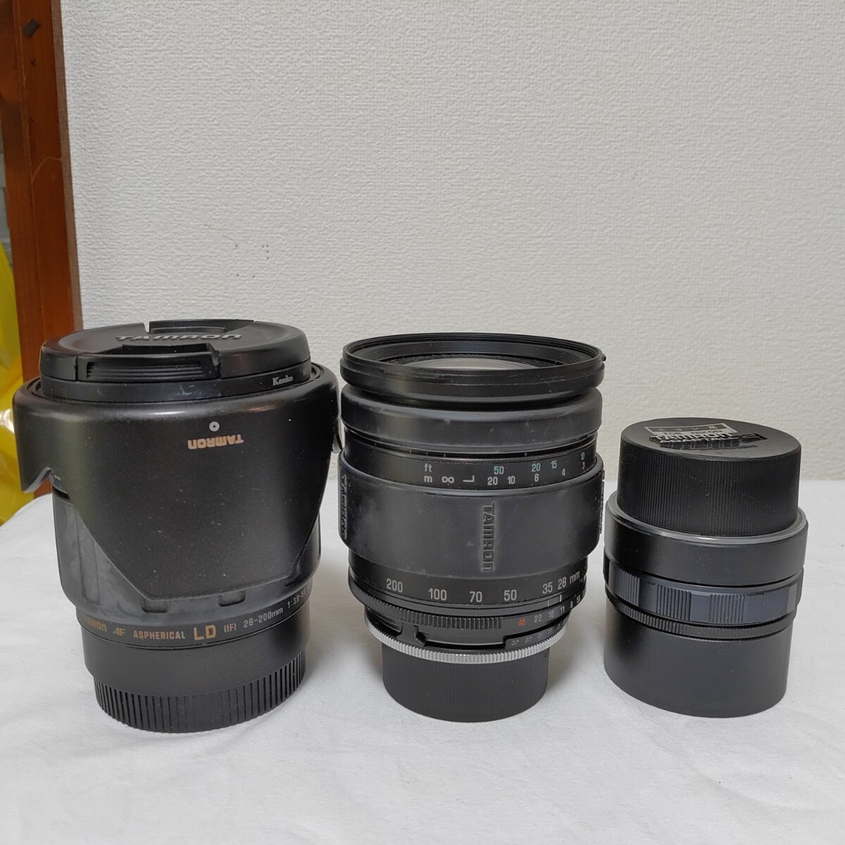 タムロン 一眼レフカメラレンズ3個セット TAMRON 28-200mm F/2.8-5.6 Dilll LD 望遠 近影 0918-H2-HH2拍卖