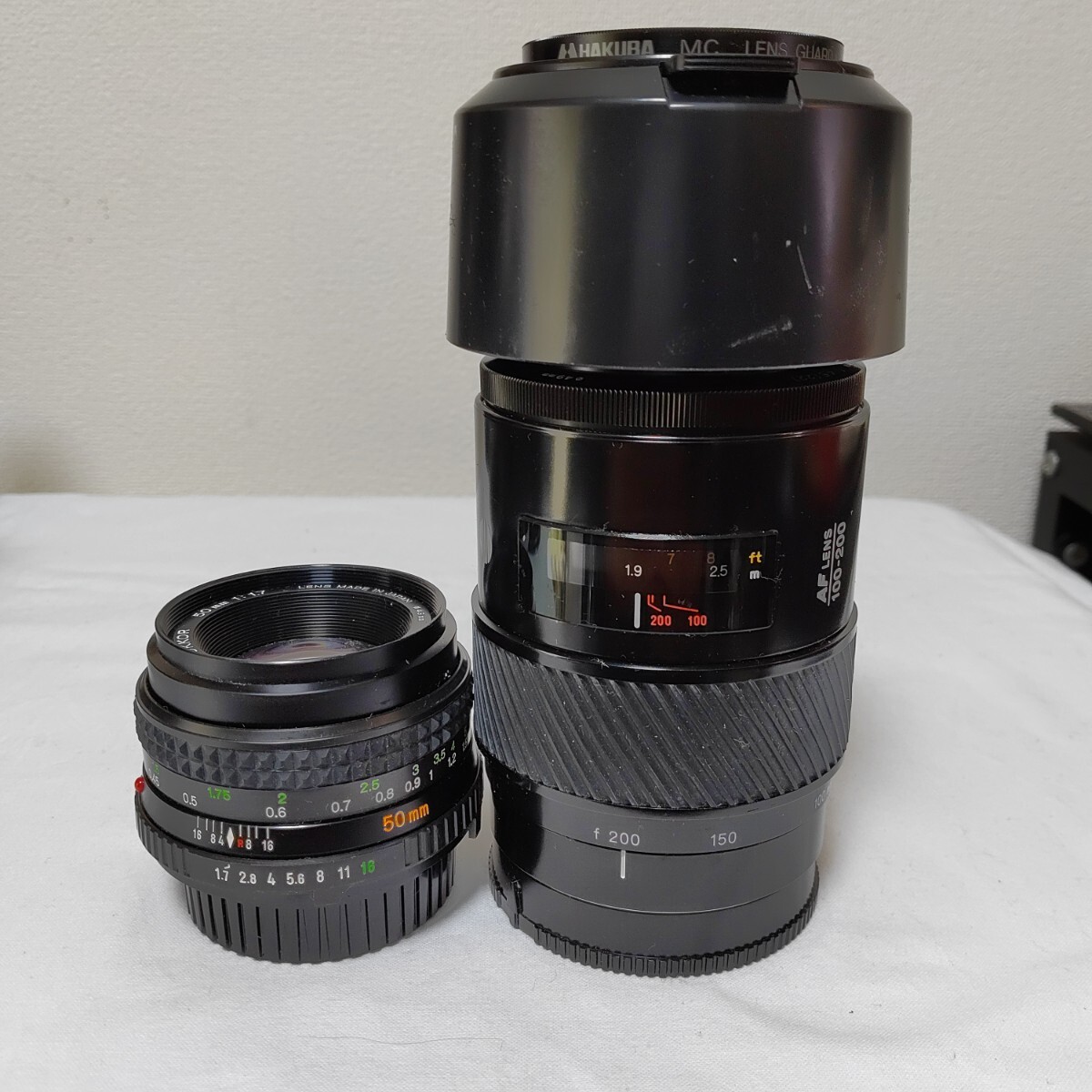 MINOLTA レンズ2個セット MDROKKOR 50mm F1.4 ミノルタ オールドレンズ 望遠レンズ 一眼レフカメラレンズ 0918-H2-HH7拍卖