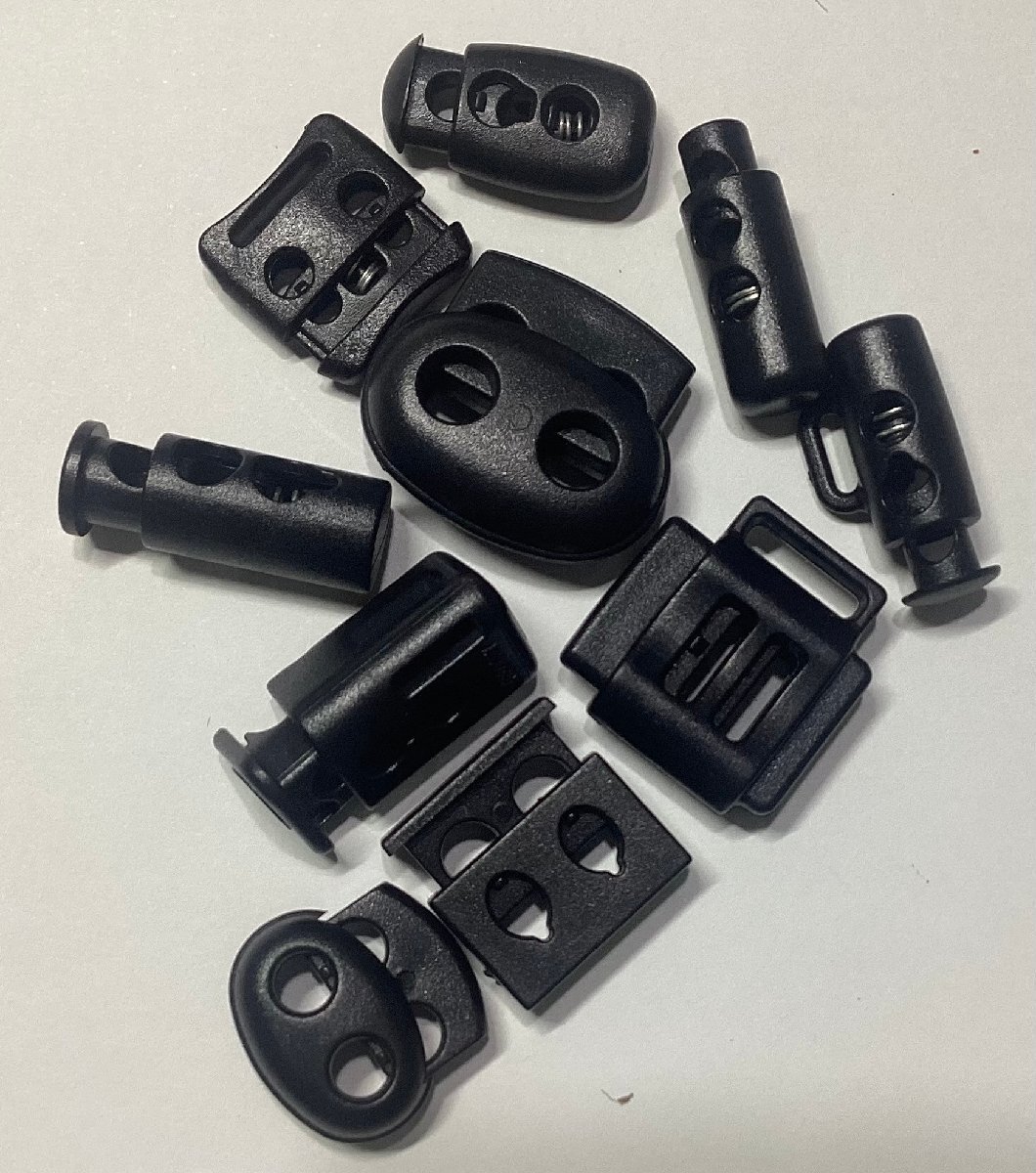 即決☆コードストッパー☆樹脂製/ミックス10種☆2穴☆10個☆A5拍卖