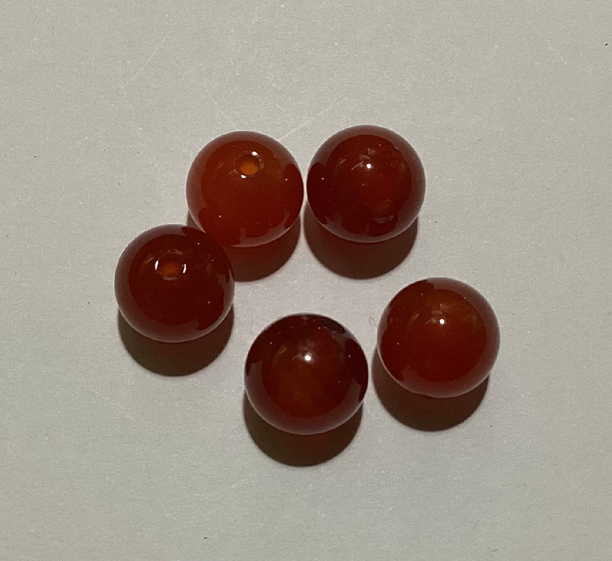 即決/ビーズ玉/天然石/赤瑪瑙/メノウ/約8.0mm/10個/C1拍卖