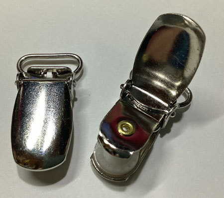 即決☆サスペンダー☆クリップ☆ニッケル☆ベルト幅15mm☆10個☆2番拍卖