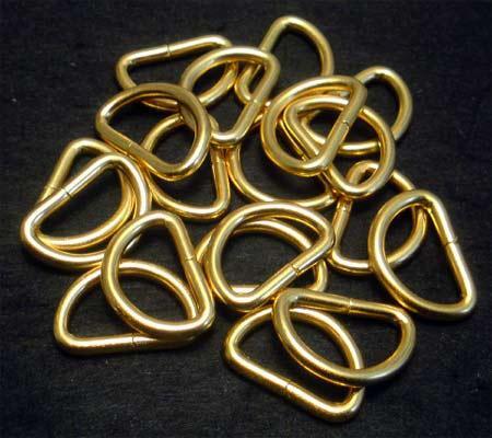 即決☆Dカン☆ゴールド☆内横15mm・線太2.5mm☆30個☆7番拍卖