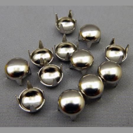 即決/ドーム形/スタッズ/ニッケル/頭4mm/4本爪/100個 /銅/1番拍卖