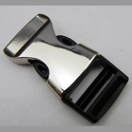 即決☆テープバックル☆金属&樹脂☆ニッケル☆ベルト幅20mm☆10組☆2番拍卖