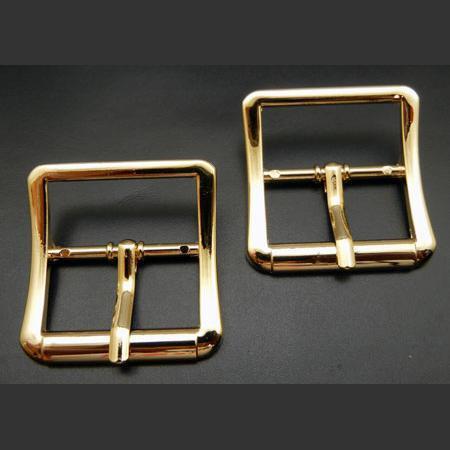 即決☆バックル☆舟形☆本金K24メッキ☆ベルト幅25mm☆2個☆3番拍卖