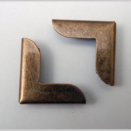 即決☆コーナー金具☆角金・模様なし☆アンティーク☆20*20mm☆10個☆3番拍卖