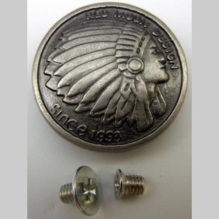 即決/コンチョ/合金/黒古美/30mm・6.0mm/インディアン/1組/B1拍卖