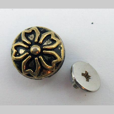 即決/コンチョ/合金/金古美/10mm・4.5mm/櫻/1組/J2拍卖