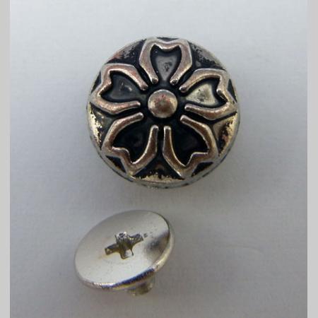 即決/コンチョ/合金/銀古美/10mm・4.5mm/櫻/1組/J1拍卖