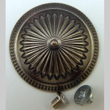 即決/コンチョ/合金/黒古美/38mm・5.9mm/デザイン/1組/D1拍卖