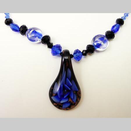 即決/ビーズ/ネックレス/ガラス&アクリル/45cm/1本/A14拍卖